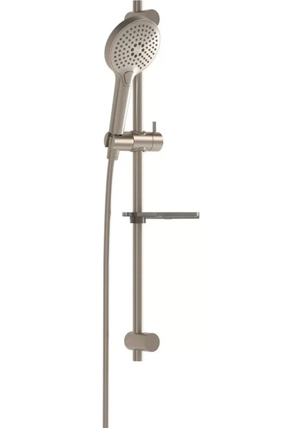 Sürgülü El Duşu Takımı, Fırçalı Nikel, 3 Fonksiyon, Modern ve Şık Tasarım