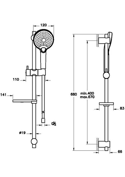 Sürgülü El Duşu Takımı, Fırçalı Nikel, 3 Fonksiyon, Modern ve Şık Tasarım fiyatları