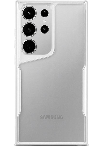 Samsung Galaxy S23 Ultra Kılıf Darbe Önleyici Kenar Renkli Silikon Kapak