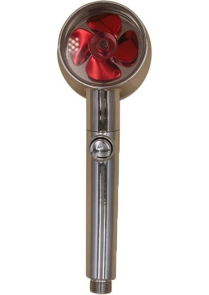 Ayarlı Turbo Fanlı Duş Başlığı Kızıl Renkli, Gelişmiş Performans ve Şık Tasarım