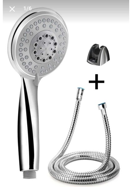 Gri Modern Banyo Duş Başlığı Seti, Şık ve Kullanışlı Tasarım