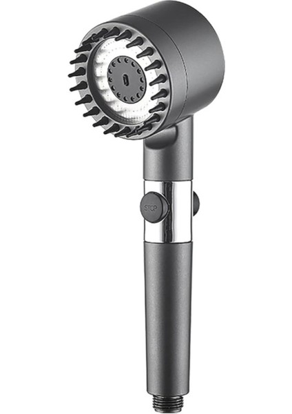 3 Modlu Filtreli Su Tasarruflu Duş Başlığı, Gri Renk