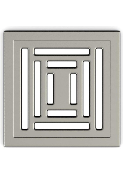 Yandan Çıkışlı Kare Duş Kanalı 15X15 Cm, Mat Krom Kapak, Şık ve Kullanışlı Tasarım