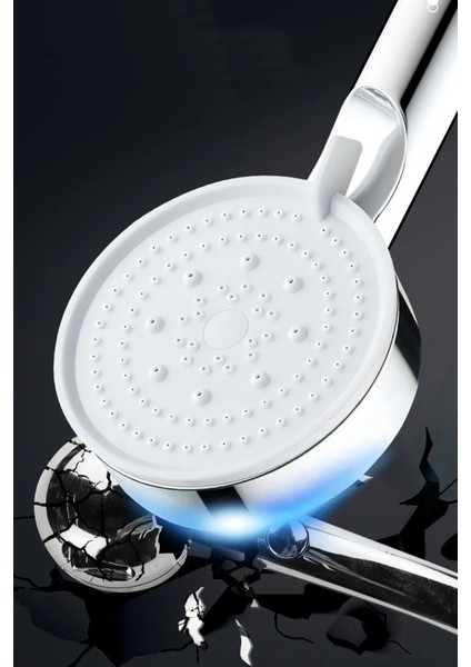 5 Fonksiyonlu Beyaz Duş Başlığı Seti, Hortum, Askı, Mafsal ile Tam Takım indirimleri