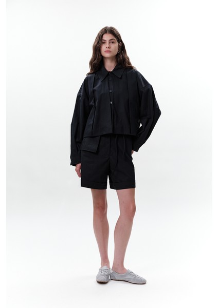 Cep Kemerli Şort Lacivert modelleri