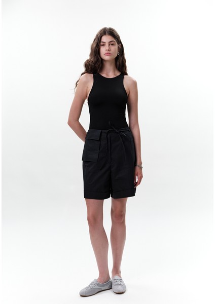 Cep Kemerli Şort Lacivert indirimleri