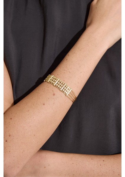 Solendra Üç Sıra Tasarım Kelepçe Standart