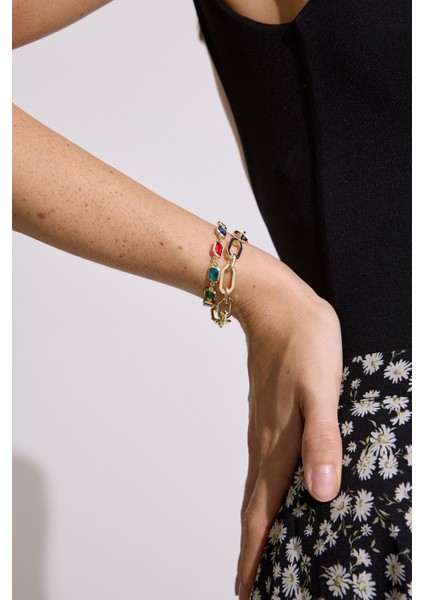 Colorea Renkli Zirkon Taşlı Bileklik Standart fiyatları