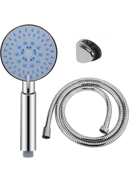 Şık ve Modern Gri Duş Başlığı Seti, Rahat ve Kullanışlı Tasarım Ile.