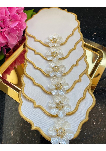 Sunum Peçete,kokteyl Peçete,kahve Yanı Sunum Peçete 6 Adet