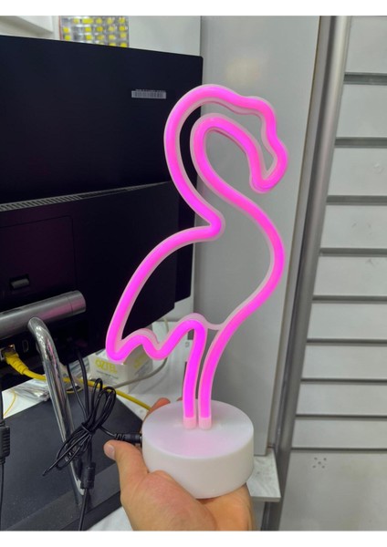 Flamingo Figürlü LED Masa Üstü Hediyelik Aksesuar Dtgo Premium LED Masa Üstü Pembe Flamingo LED fiyatları