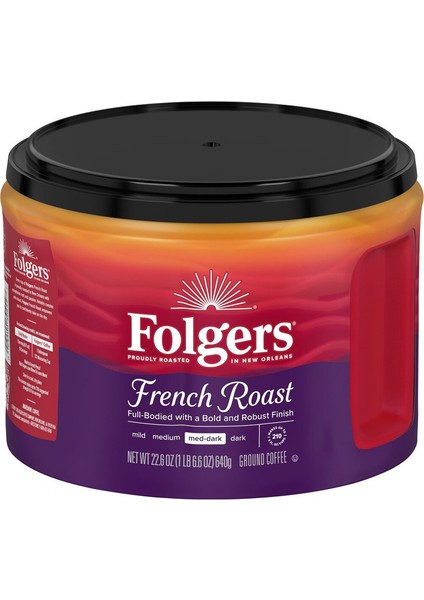 French Roast Med-Dark Ground Coffee 640 gr
