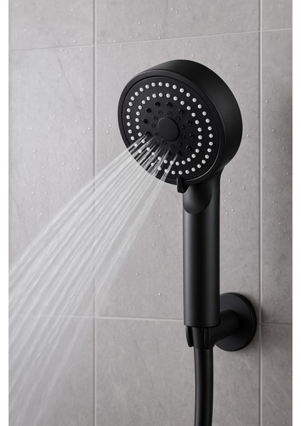 Çok Fonksiyonlu Ayarlanabilir Siyah El Duşu, Yüksek Basınçlı, Turbo Tasarım modelleri