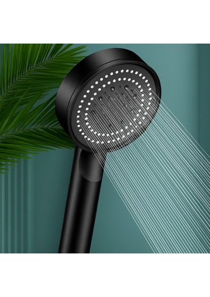 Çok Fonksiyonlu Ayarlanabilir Siyah El Duşu, Yüksek Basınçlı, Turbo Tasarım