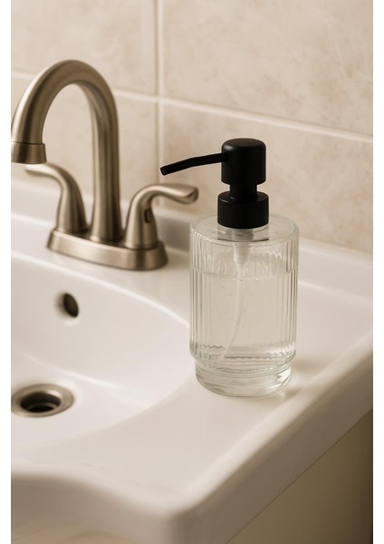 Cam Şeffaf Sıvı Sabunluk 200 ml Banyo Lavabo fırsatları