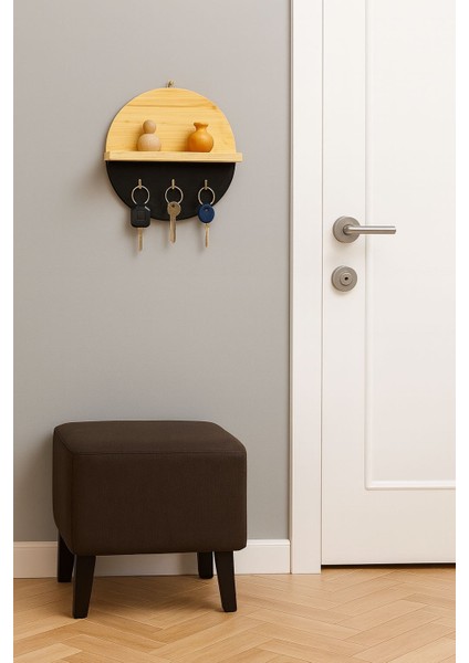 Black Serisi Anahtar Askılığı, Anahtarlık, Ahşap Anahtarlık, Dekoratif Anahtarlık, Anahtarlık Askısı