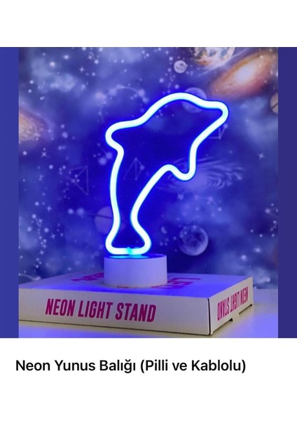 Mavi Yunus Figürlü LED Masa Üstü Hediyelik Aksesuar Dtgo Premium LED Masa Mavi Yunus LED