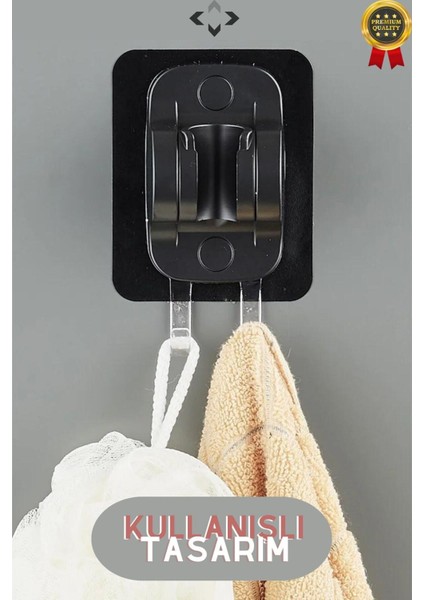 Bej Kendinden Yapışkanlı Çift Askılı Duş Askısı indirimleri