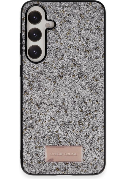 Zengezur Onegif Samsung Galaxy A05S Bright Simli Kapak - Gümüş