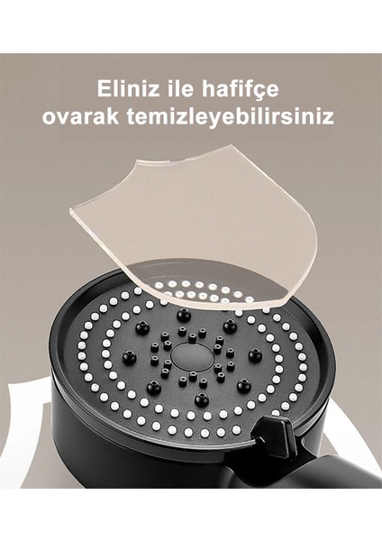 5 Fonksiyonlu Sağlam Siyah Mat Duş Başlığı, Su Tasarruflu ve Dayanıklı Tasarım fırsatları
