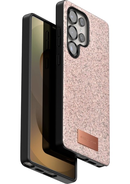 Zengezur Onegif Samsung Galaxy S25 Ultra Bright Simli Kapak - Pembe