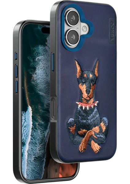 Zengezur Venco Iphone 16 Perma Desenli Kapak - Lacivert