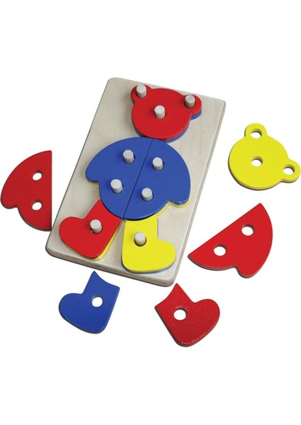 KAL-1003 Ayı Sök Tak Ahşap Oyuncak -Chiva fiyatları