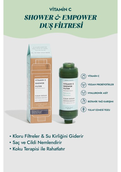 Canlı Renkli Vitamin C Duş Filtresi, Ferah ve Sağlıklı Cilt Için Ideal Seçim