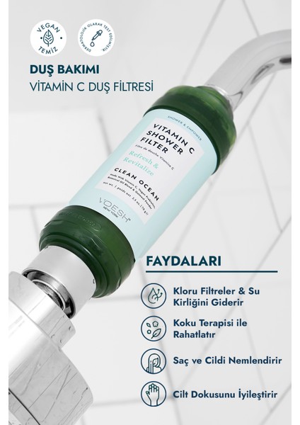 Canlı Renkli Vitamin C Duş Filtresi, Ferah ve Sağlıklı Cilt Için Ideal Seçim fiyatları