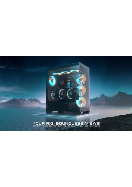 C500 Panoramic Stealth Argb Pro Gamer -Intel I7 13700K + Nvidia Rtx 4060 + 32GB Ram - 1tb M.2nvme SSD
