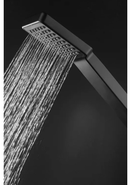 Şık Siyah El Duşu ve Banyo Fiskiyesi, Zarif Tasarım, Kaliteli ve Dayanıklı