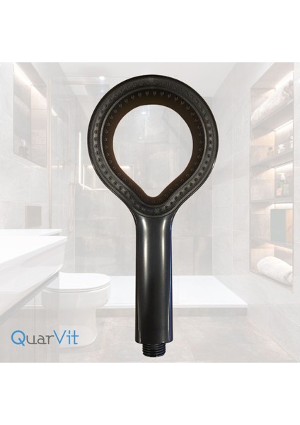 Siyah Silindir Model El Duşu, Her Banyoya Uygun ve Şık Tasarım