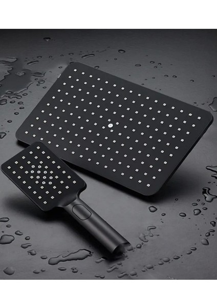 Siyah Yağmur ve El Duşu, 3 Fonksiyon, 29X19CM, Vayra-Z Serisi