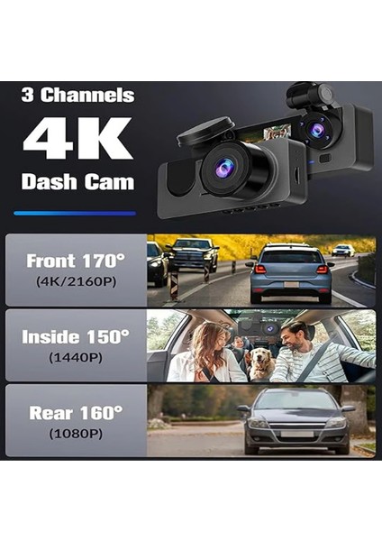 Full Hd Araç Kamerası, 2.0" Ekranlı, G-Sensörlü Gece Görüşlü Trafik Kayıt Cihazı modelleri