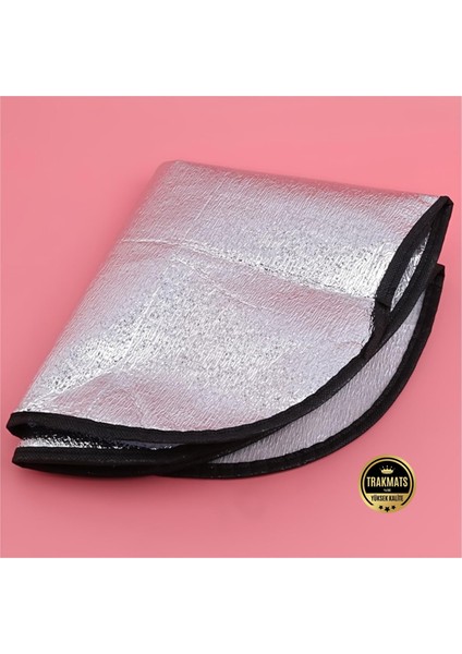 Fiat 500 2014-2015-2016-2017-2018-2019 Araç,direksiyon Güneşliği 50X50 cm Katlanabilir Silinebilir Universal Oto,direksiyon Güneş Koruyucu Kılıf