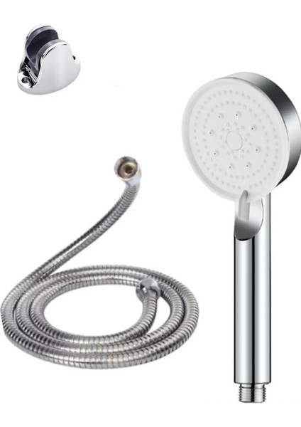 Gri Çok Fonksiyonlu Duş Seti, Askı ve Hortum ile Rahat Duş Deneyimi