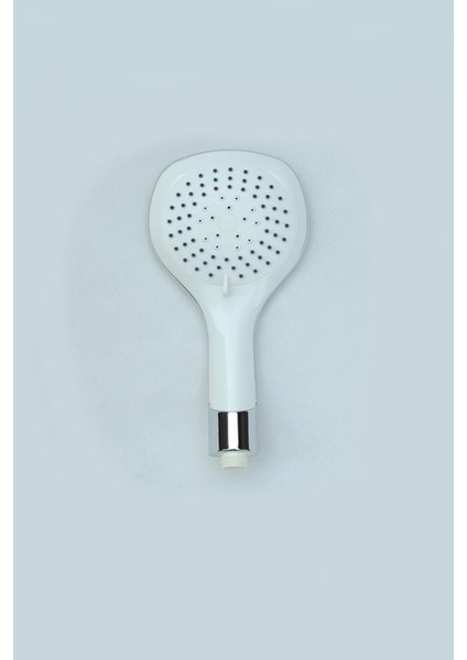 4 Fonksiyonlu Beyaz ve Krom Banyo Duş Başlığı, Dayanıklı ve Şık Tasarım