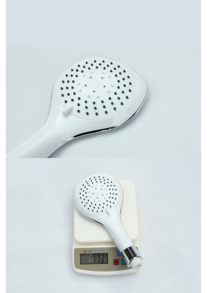 4 Fonksiyonlu Beyaz ve Krom Banyo Duş Başlığı, Dayanıklı ve Şık Tasarım fırsatları