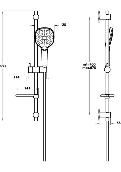 Krom El Duş Takımı, Modern ve Şık Tasarım, Kaliteli ve Dayanıklı Kullanım fiyatları