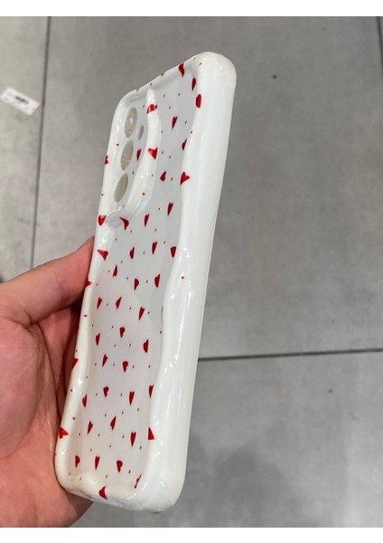 Samsung A54 Uyumlu Darbe Emici Kalp Desenli Sert Silikon Kılıf modelleri