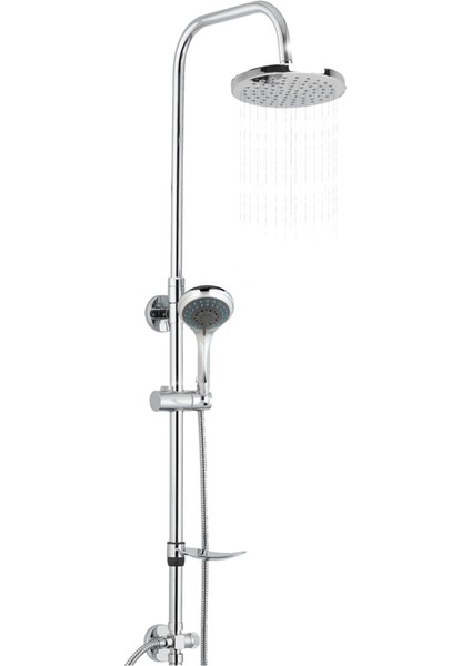 Sürgülü 5 Fonksiyonlu El ve Duş Başlığı Seti, Pratik ve Şık Banyo Seçeneği