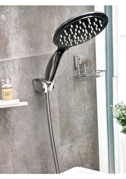 3 Fonksiyonlu Spiral Hortumlu Paslanmaz Duş Seti, Esnek ve Kullanışlı