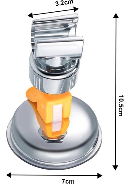 Güçlü Vantuzlu Duş Başlığı Tutucu, Pratik ve Şık Tasarım, Gri Renk modelleri