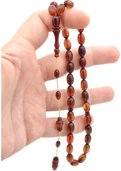 Usta Işi Sistemli Beyzi Kesim Karışık Renkli Ateş Kehribar Tesbih modelleri