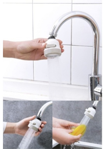 Beyaz 3 Fonksiyonlu Oynar Musluk Başlığı Tasarruflu ve Pratik Kullanım modelleri