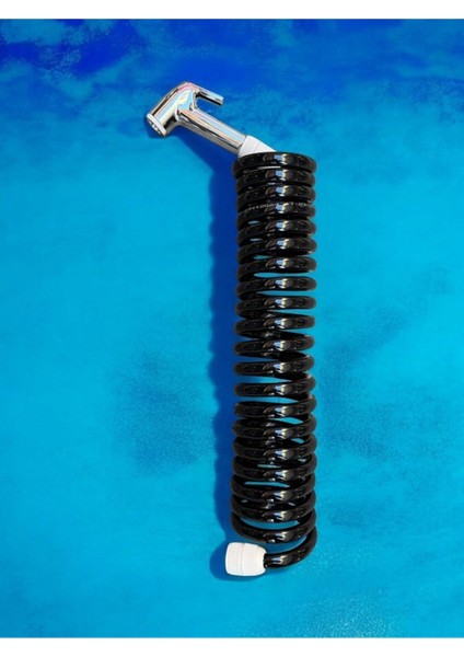 Spiral Duş Hortumu Seti 5 mt Dış Duş Başlığı ve Sağlam Tasarım Siyah fiyatları