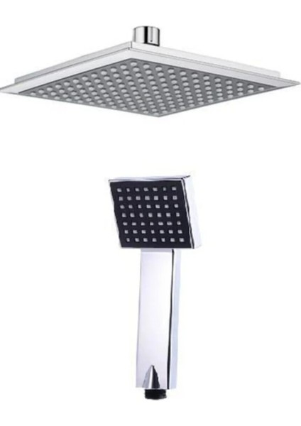 Krom Duş Başlığı ve El Duşu, Yedek, Modern ve Şık Tasarım