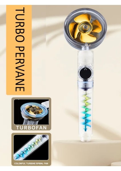 Yüksek Basınçlı Renkli Spiral Pervane El Duşu, Şık ve Verimli Temizlik Sağlar