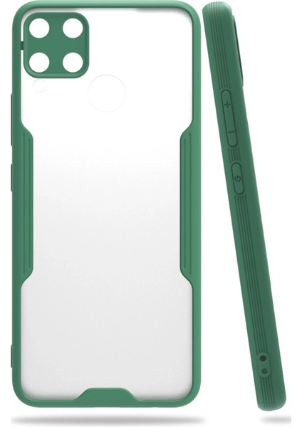 Zengezur Newface Realme C15 Kılıf Platin Silikon - Yeşil