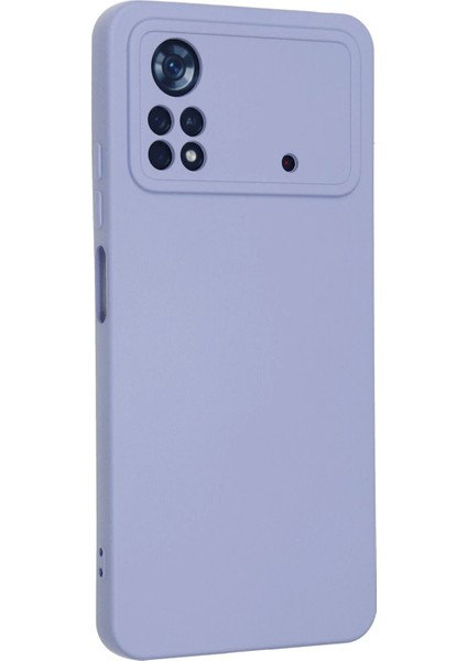 Zengezur Newface Xiaomi Poco X4 Pro 5g Kılıf Nano Içi Kadife Silikon - Lila modelleri